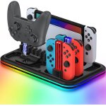 7 dans 1 led chargeur dock compatible avec joie cons et contrleur de commutateur & oled modle