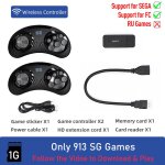 900 matchs - console de jeu vidéo rétro 4k hd, plus de 900 jeux, bâton de jeu 16 bits md, double manette ... 900 matchs - console de jeu vidéo rétro 4k hd, plus de 900 jeux, bâton de jeu 16 bits md, double manette ...