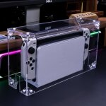 Acrylic dust cover transparent dust guard compatible with nintendo switch / switch oled charging dock, ...