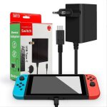 Adaptateur secteur pour nintendo switch / switch oled / lite, pd chargeur support mode tv charger rapide ...