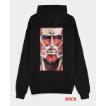 Attack on titan - colossus titan - pull ? capuche zipper homme (s)