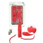 Bigben interactive rf duo pack - tlcommande avec nunchuk - sans fil - rouge - pour nintendo wii