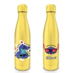 Bouteille dor�e m�tallique stitch disney