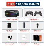 C1 - 512g - 218b - 2 - console de jeu vido rtro avec plus de 116, 000 jeux, botier tv pour psp / ps1 ...