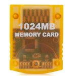 Carte mmoire de 1024 mo pour nintendo wii gamecube gc game memory , orange