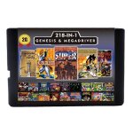 Cartouche de jeu 16 bits pour cartouche de jeu sega megadrive genesis, noir