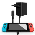 Chargeur pour switch nintendo, lite, oled, dock, consoles, 15v 2. 6a adaptateur secteur support tv mode, ...