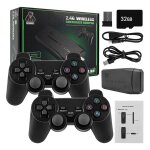 Consoles de jeux vido rtro classiques, manettes sans fil pour gba ps1, m8, 4k, 64 go, 10000 jeux, classic ...