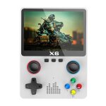 Console de jeu x6 nouvelle version transversale avec double manette psp ecran grand format console de ...