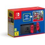 Console nintendo switch avec une paire de joy - con rouges + 1 code de t�l�chargement pour super mario ...