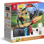 Console nintendo switch ring fit adventure set avec joy - con rouge fluo et bleu néon Console nintendo switch ring fit adventure set avec joy - con rouge fluo et bleu néon