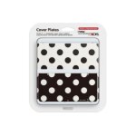 Coque new 3ds a pois blancs & noirs