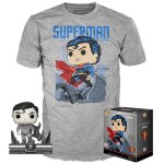 Dc - booble head pop n xx - superman + t - shirt (l) Dc - booble head pop n xx - superman + t - shirt (l)