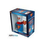 Dc comics - pack verre 29cl + shooter + mini mug superman