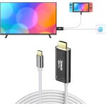 Ersan - cble usb type c vers hdmi pour nintendo switch / oled only, cble 3 en 1 haute vitesse 4k usb ...