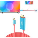 Ersan - cble usb type c vers hdmi pour nintendo switch / oled only, cble 3 en 1 haute vitesse 4k usb ...
