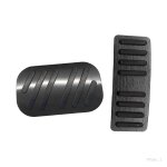 Ffityle couvercle de pdale de frein kit de couvercle de pdale d'acclrateur pour le noir