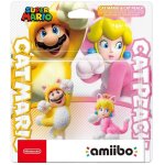 Figurine amiibo nintendo pack 2x mario chat et peach chat