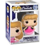 Figurine disney - cinderella - cinderella in pink dress - pop 10 cm