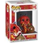Figurine disney mulan - mushu with gong 10cm