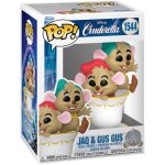 Figurine funko pop - cendrillon [disney] n1544 - jaq & gus dans la tasse (83458)