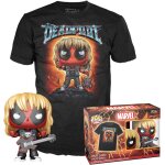 Figurine funko pop - deadpool [marvel] n1343 - heavy metal deadpool (mtalique) - t - shirt (74990)