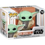 Figurine funko pop din grogu with armor / star wars the mandalorian / funko pop movies #712