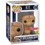 Figurine funko pop - e. t. l'extra - terrestre n1258 - e. t. avec coeur rayonnant (65088)