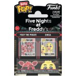 Figurine funko pop - five nights at freddy's - foxy le pirate & chica - bitty pop pack (88919)
