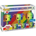Figurine funko pop - it gets better project - poison ivy - harley quinn - robin - pack (66135)