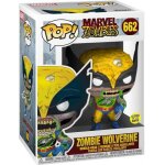 Figurine funko pop - marvel zombies n662 - wolverine en zombie - brillant dans le noir (36648)