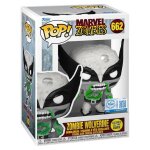 Figurine funko pop - marvel zombies n662 - zombie wolverine - glow in the dark (88261)