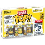 Pack 4 figurines bitty pop! les minions funko