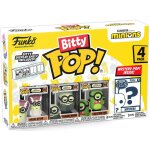 Pack 4 figurines bitty pop! les minions funko