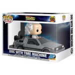 Figurine funko pop - retour vers le futur n133 - doc avec la machine a remonter le temps (86449)