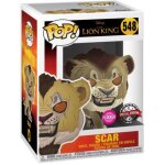 Figurine funko pop - le roi lion 2019 [disney] n548 - scar - floqu� (40697)