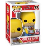 Figurine funko pop - les simpson n163 - homer avec racteur (78781)