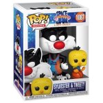 Figurine funko pop - space jam : nouvelle ere n1087 - sylvestre et titi (56228)