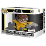 Figurine funko pop - star wars 1 : la menace fant�me n677 - anakin dans le chasseur naboo (hyperspace ...