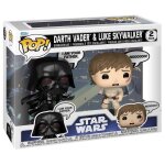 Figurine funko pop - star wars 5 : l'empire contre - attaque - dark vador & luke skywalker (je suis ton ...