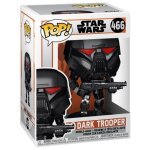 Figurine funko pop - star wars : le mandalorien n466 - dark trooper (58289)