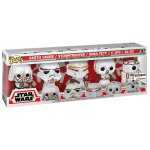 Figurine funko pop - star wars : no�l - dark vador / stormtrooper / boba fett / c - 3po / r2 - d2 - pack ...