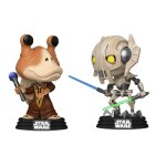 Figurine funko pop - star wars : the clone wars - jar jar binks vs general grievous - pack (76862)