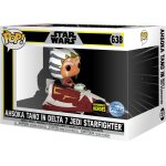 Figurine funko pop - star wars : the clone wars n638 - ashoka tano dans le chasseur delta - 7 (hyperspace ...