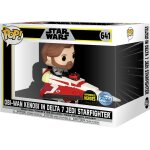 Figurine funko pop - star wars : the clone wars n641 - obi - wan kenobi dans le chasseur delta - 7 (hyperspace ...