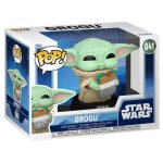 Figurine funko pop - star wars : the mandalorian & grogu n841 - grogu avec nourriture (90821)
