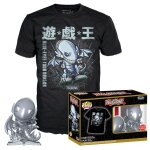 Figurine funko pop - yu - gi - oh! n1062 - dragon toon aux yeux bleus (argent) - t - shirt (65297)