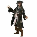 Figurine hot toys dx06 - pirates of the caribbean : on stranger tides - captain jack sparrow