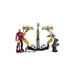 Figurine hot toys mms160 - marvel comics - iron man 2 - suit - up gantry with iron man mark 4