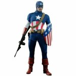 Figurine hot toys mms205 - marvel comics - captain america : the first avenger - captain america star ...